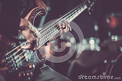 Passionate Guitarist Music Stock Photo