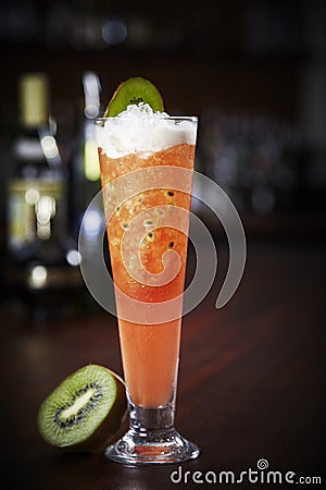 Passionate Kiss cocktail Stock Photo