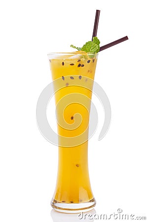 Passionfruit mocktail Stock Photo