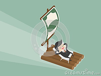 Passive income Vector Illustration