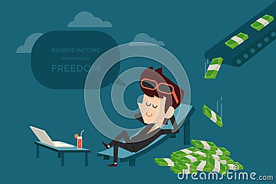 Passive income Vector Illustration