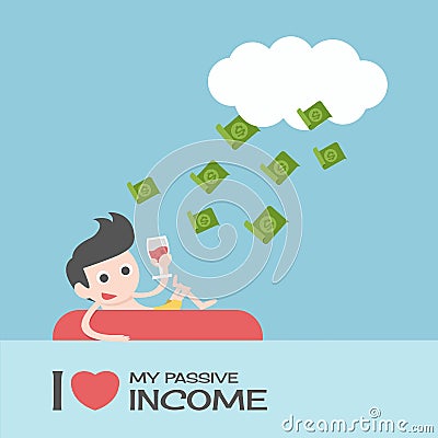 Passive income Vector Illustration