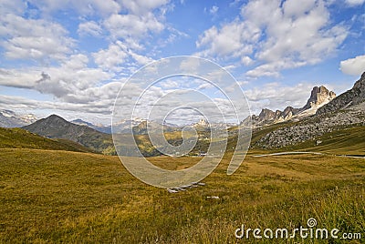 Passo di Giau, Italy Stock Photo