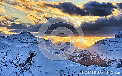 Passo di Giau Stock Photo