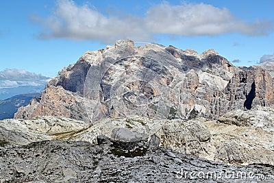 Passo Falzarego, Dolomites Stock Photo