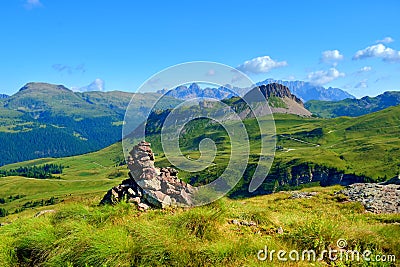 Passo Rolle - Dolomites Stock Photo