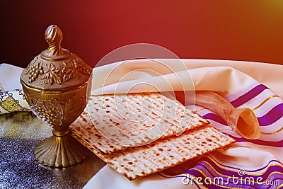 passover jewish matzoh bread holiday matzoth celebration Stock Photo