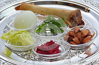 Passover Seder Plate Stock Photo - Image: 43628590