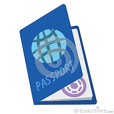 Passport icon Vector Illustration