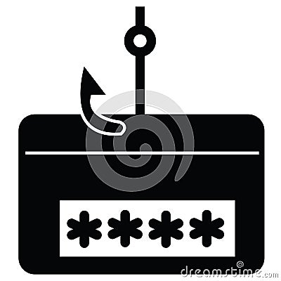 Password phishing icon. Security and hack sign. flat style Stock Photo