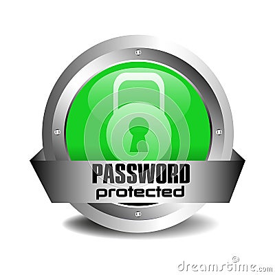 Password protected Vector Illustration