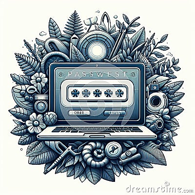 22 57. Password reset_ A process or form for users to Stock Photo