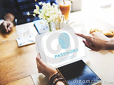 Password Security Accessible Login Concept Stock Photo