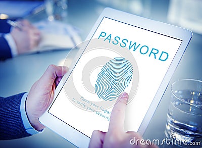 Password Security Accessible Login Concept Stock Photo