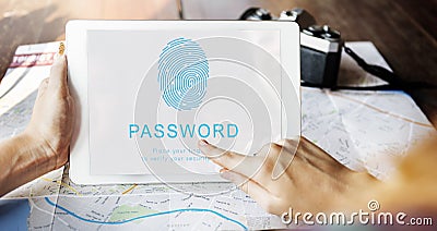 Password Security Accessible Login Concept Stock Photo