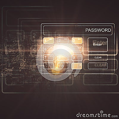 Password and security concept Stock Photo