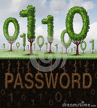 Password Security Stock Photo