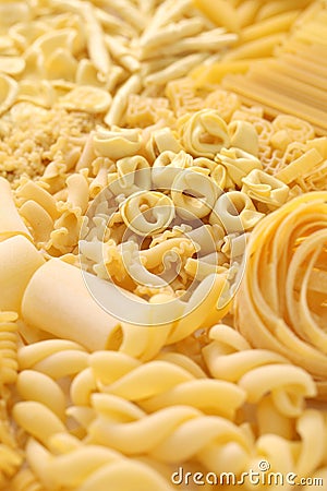 Pasta assortment Stock Photo