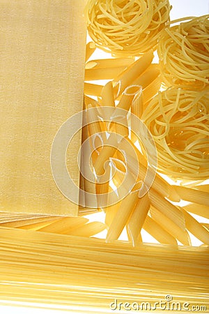 pasta background Stock Photo