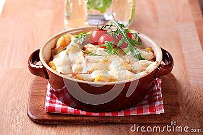 Pasta casserole Stock Photo