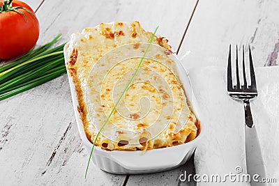 Pasta casserole Stock Photo