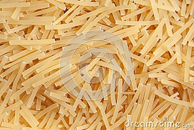 Pasta close-up, top view, nothing superfluous, background Stock Photo