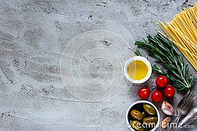 Pasta food background Stock Photo