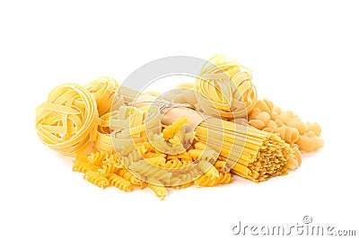 Pasta isolated on white background Stock Photo