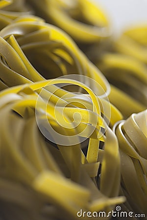 Pasta nests Stock Photo