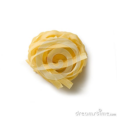 Pasta, Original Italian Pasta of `Tripoline` Type, Raw Stock Photo