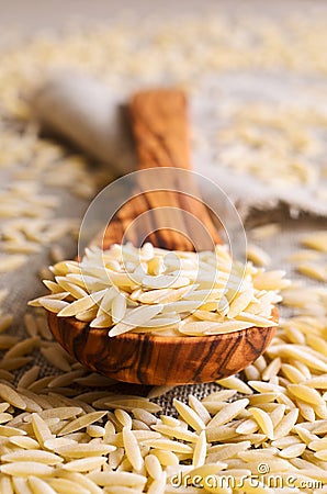 Pasta Orzo Stock Photo