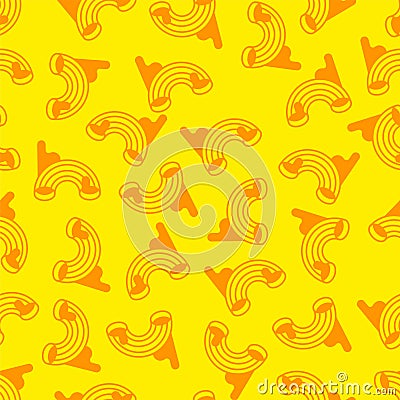 Pasta Pattern seamless. Pasta with sauce sign Background. food texture Vector Illustration