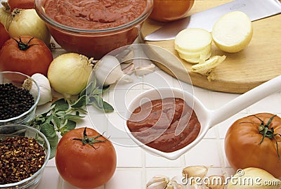 Pasta Sauce Stock Photo