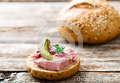 Paste from a liver. Stock Photo