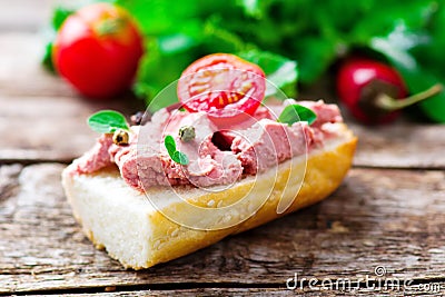 Paste from a liver. Stock Photo