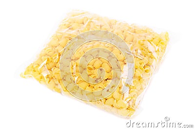 Paste wrapped in cellophane Stock Photo