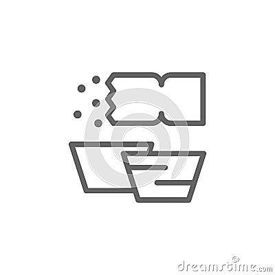 Pasteis de belem icon. Element of Portugal icon. Thin line icon for website design and development, app development. Premium icon Stock Photo