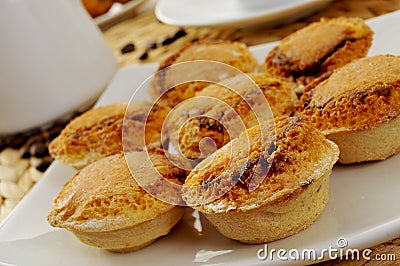 Pasteis de feijao, typical Portuguese pastries Stock Photo