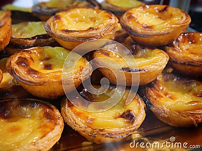 Pasteis de nata de Belem the traditional portuguese pastries Stock Photo