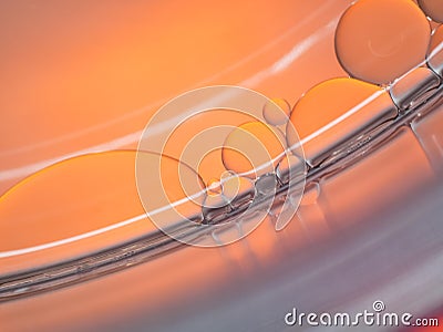 pastel artistic of oil drop floating on the water Stock Photo