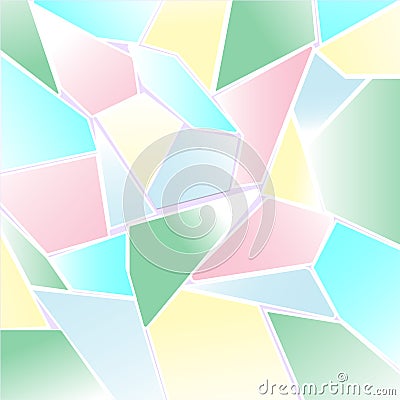 Abstract Pastel colorful polygon and mosaic background Vector Illustration