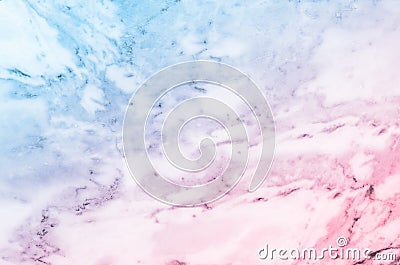 Pastel blue and pink marble stone texture Stock Photo