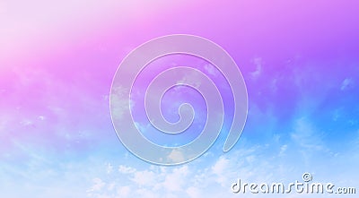 The pastel clouds for background images and the placement of beautiful letters Stock Photo