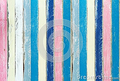 Pastel color of painting wood Stock Photo