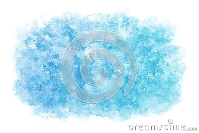 Pastel color summer blue sky abstract or natural watercolor paint background Vector Illustration