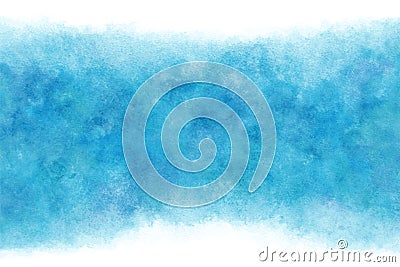 Pastel color summer blue water abstract or natural watercolor hand paint background, vector illustration Vector Illustration