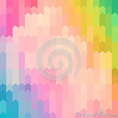 Pastel colored abstract arrow pattern background Stock Photo