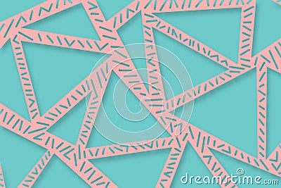 Pastel colored modern minimalistic memphis pattern illustration Cartoon Illustration