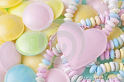 Pastel colored sweets Stock Photo