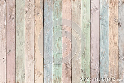 Pastel colored wood planks texture or background Stock Photo